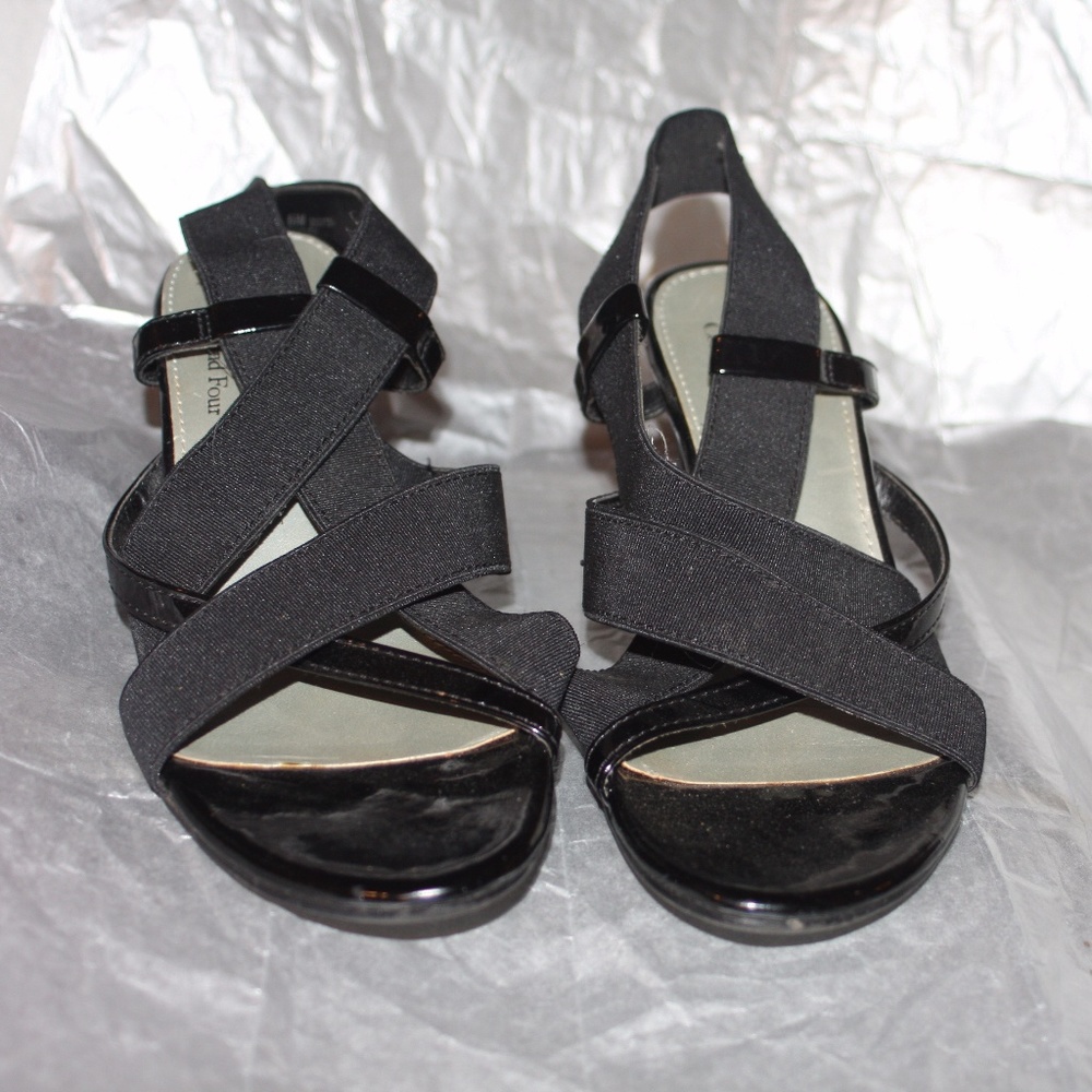 Coach Black Heels barely worn